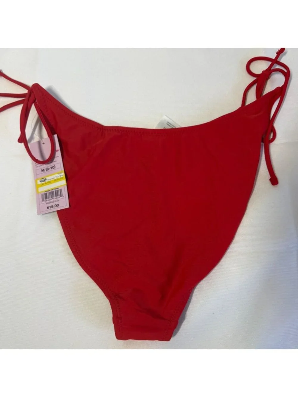 Wild Fable Red Bikini‎ Bottom Side Tie Low Rise Extra High Leg Cheeky Medium NWT